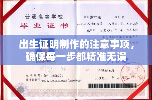 平远出生证明制作的注意事项，确保每一步都精准无误