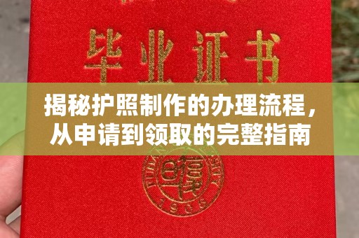 平远揭秘护照制作的办理流程，从申请到领取的完整指南
