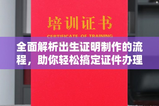 平远全面解析出生证明制作的流程，助你轻松搞定证件办理