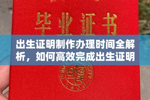 平远出生证明制作办理时间全解析，如何高效完成出生证明申请？