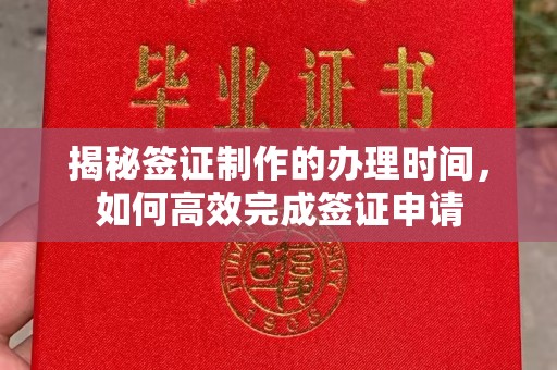 平远揭秘签证制作的办理时间，如何高效完成签证申请