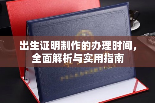 平远出生证明制作的办理时间，全面解析与实用指南